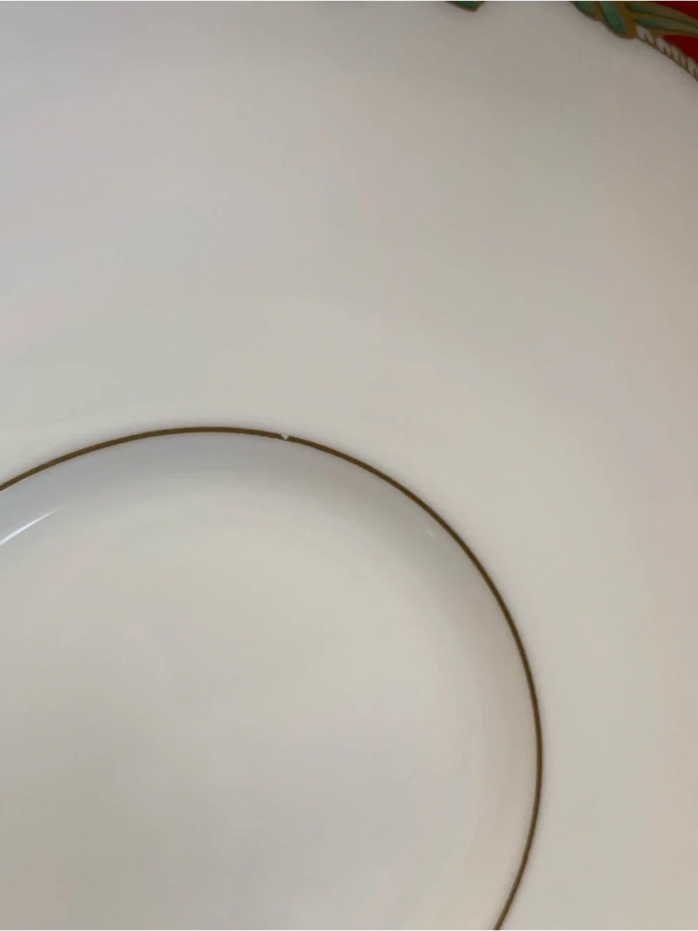 4 Saucers Waterford Fine China Holiday Ribbons Christmas